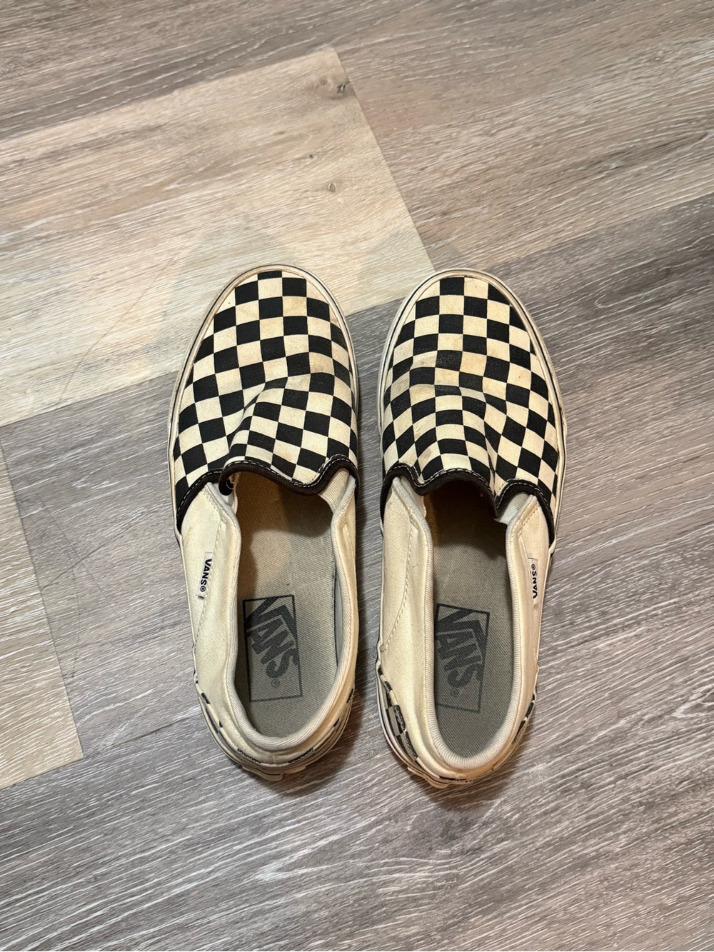 Vans Checkerboard Slip-On - Black and White